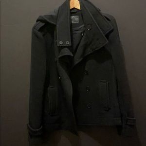 Men’s woolen hooded jacket